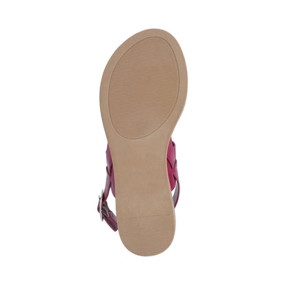 Journee LAVINE MULTI STRAP SANDALS IN STATEMENT - Raspberry