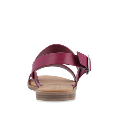Journee LAVINE MULTI STRAP SANDALS IN STATEMENT - Raspberry