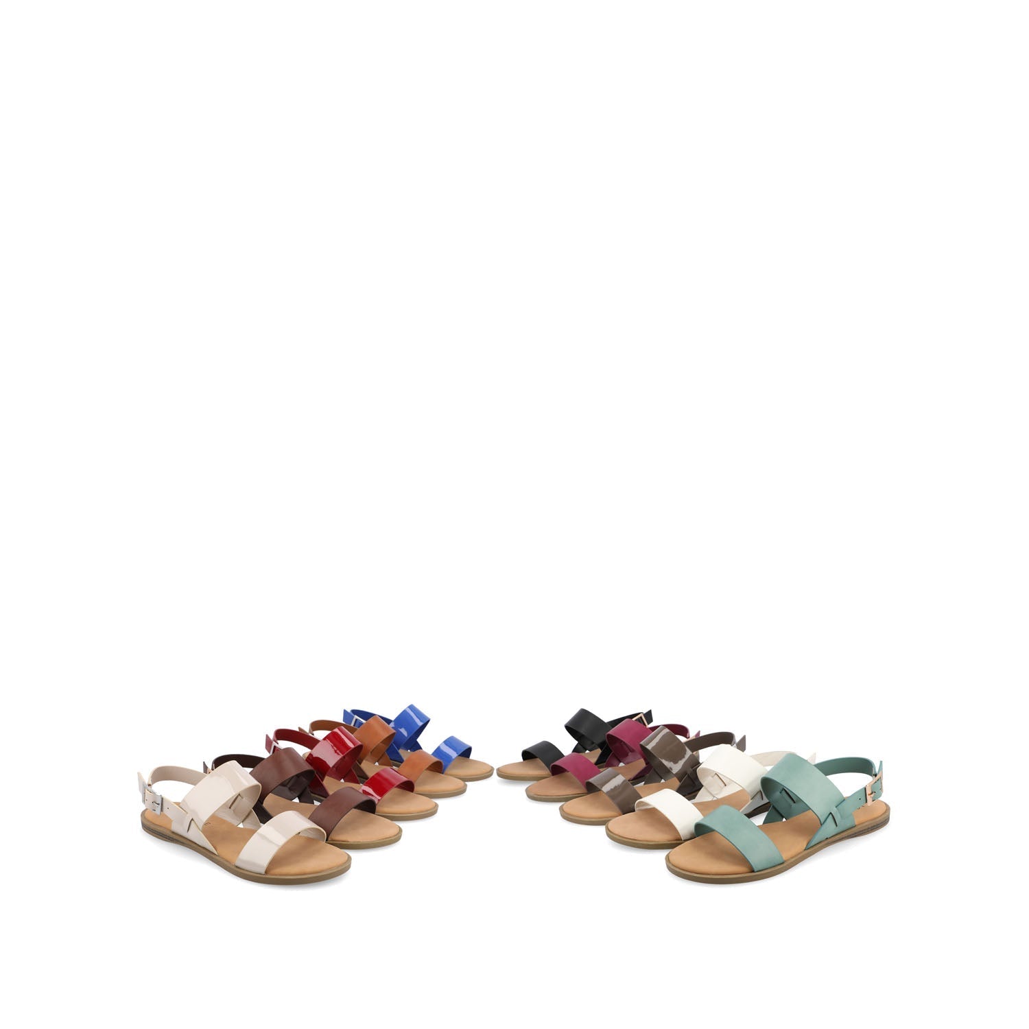 Journee LAVINE MULTI STRAP SANDALS IN STATEMENT - Raspberry