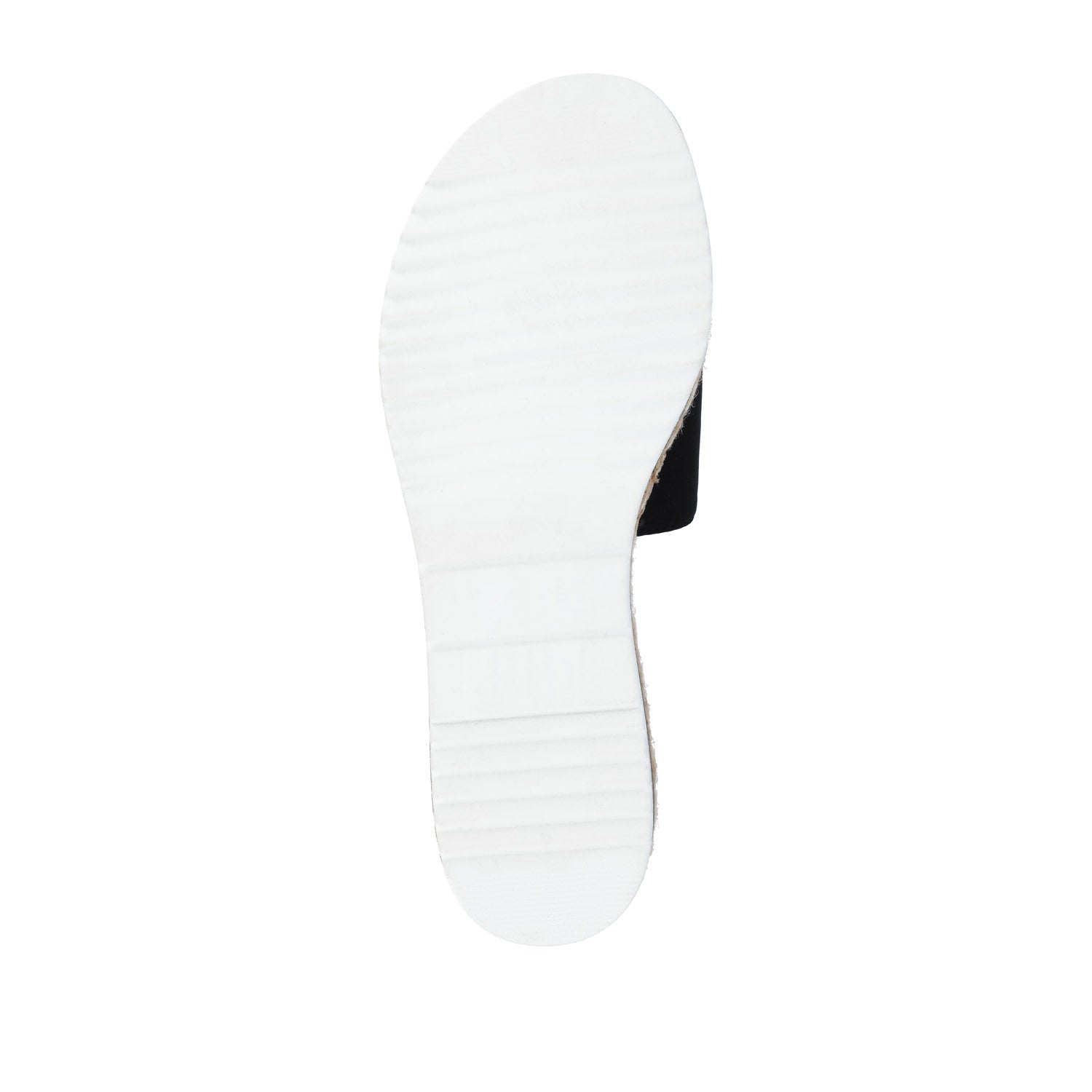 Journee ROSEY ESPADRILLE WEDGE HEELED SLIDE SANDALS - Black Fabric