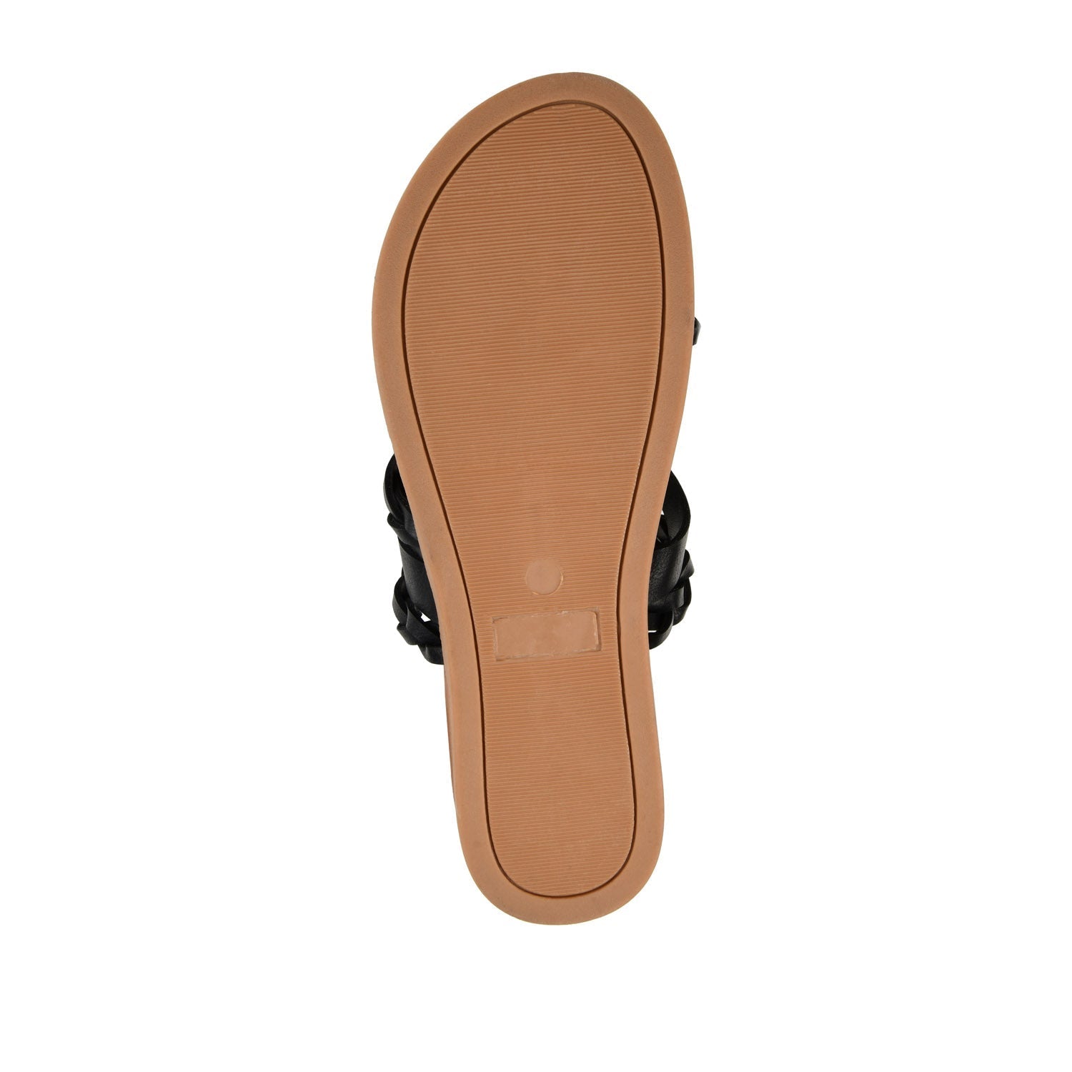Journee COLETTE SLIDE SANDALS IN VEGAN LEATHER - Black