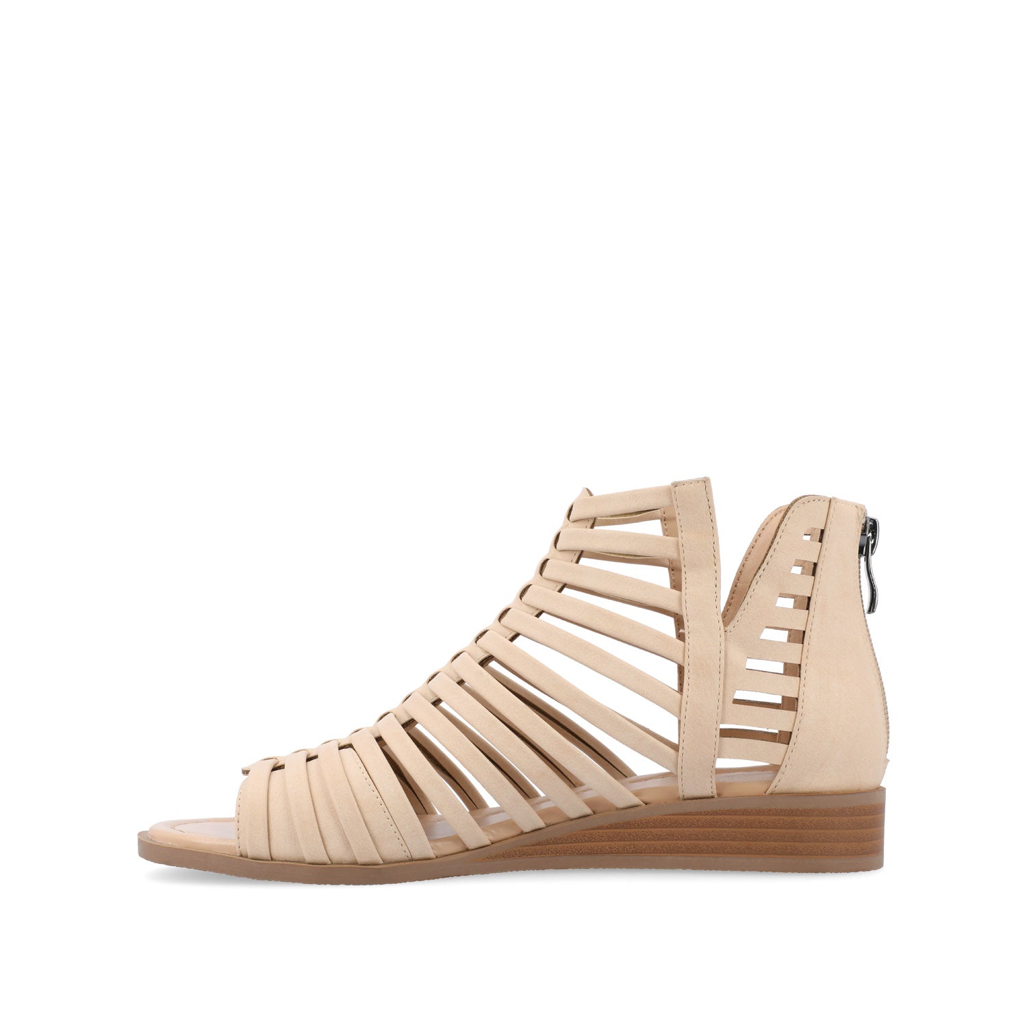 Journee DELILAH GLADIATOR SANDALS IN VEGAN LEATHER - Nude
