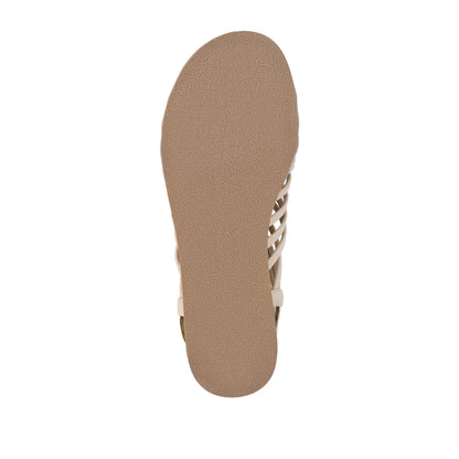 Journee DELILAH GLADIATOR SANDALS IN VEGAN LEATHER - Nude