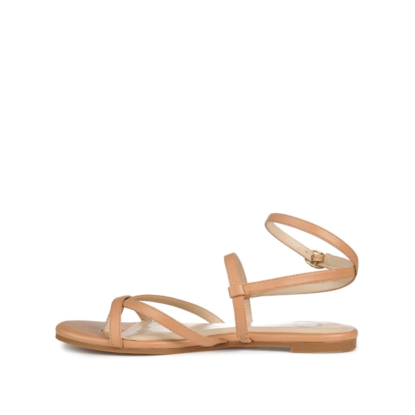 Journee SERISSA CRISSCROSS SANDAL IN VEGAN LEATHER - Tan