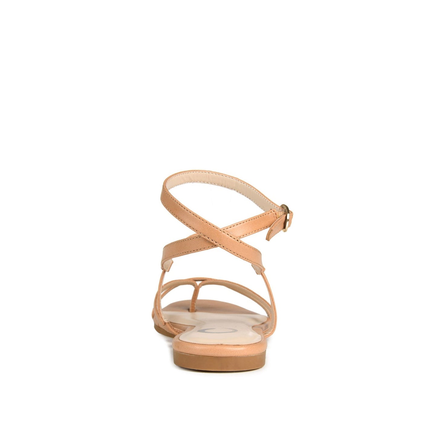 Journee SERISSA CRISSCROSS SANDAL IN VEGAN LEATHER - Tan