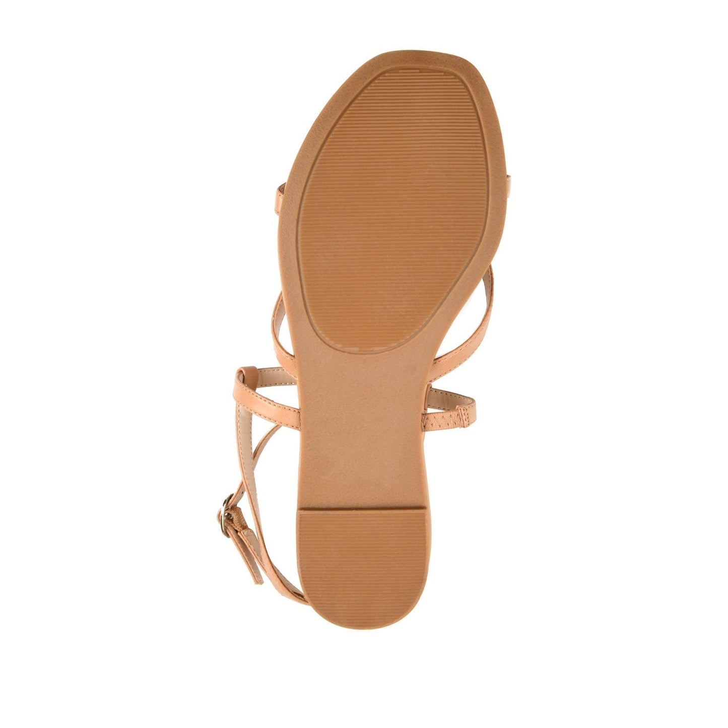 Journee SERISSA CRISSCROSS SANDAL IN VEGAN LEATHER - Tan