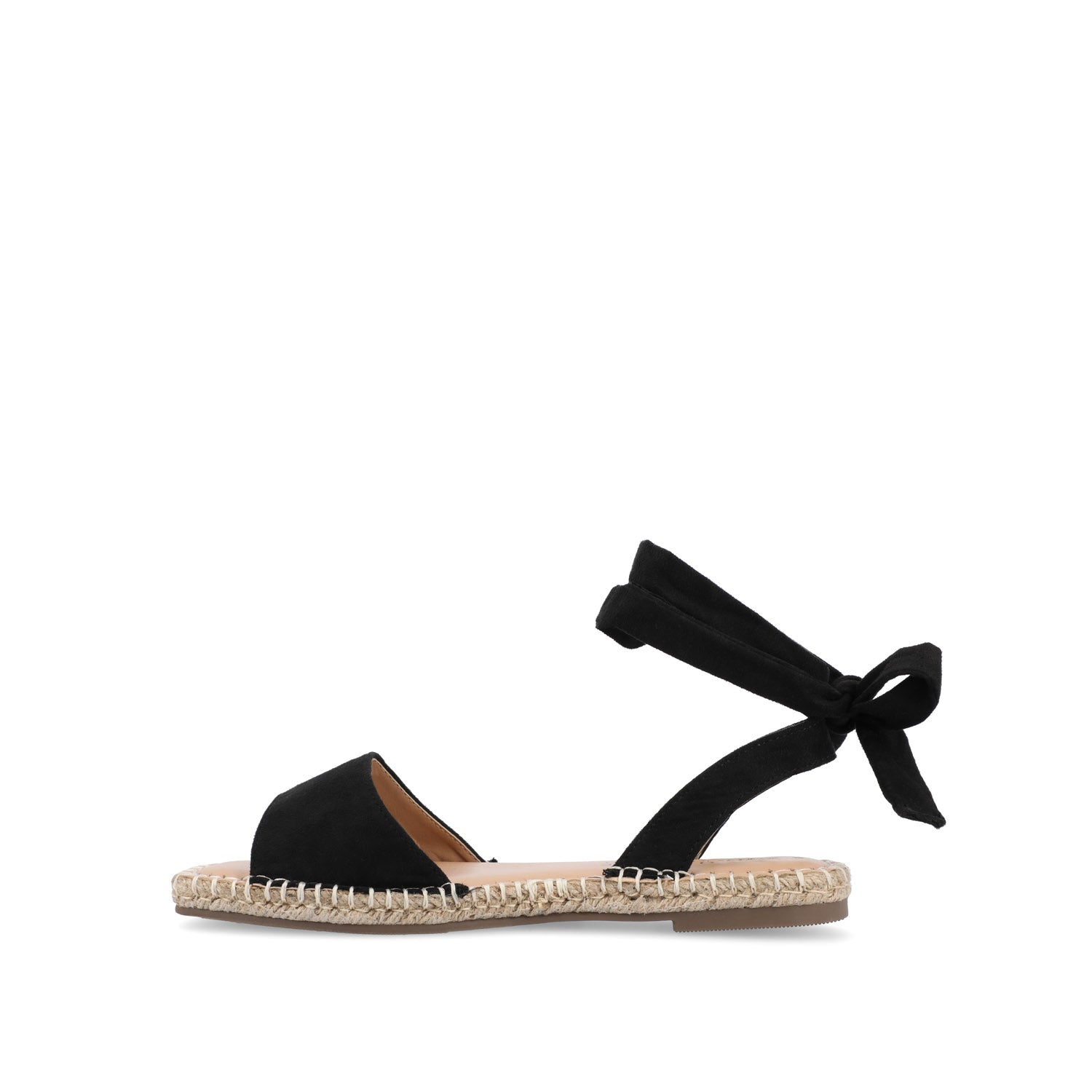 Journee EMELIE MULTI STRAP ESPADRILLE SANDALS - Black