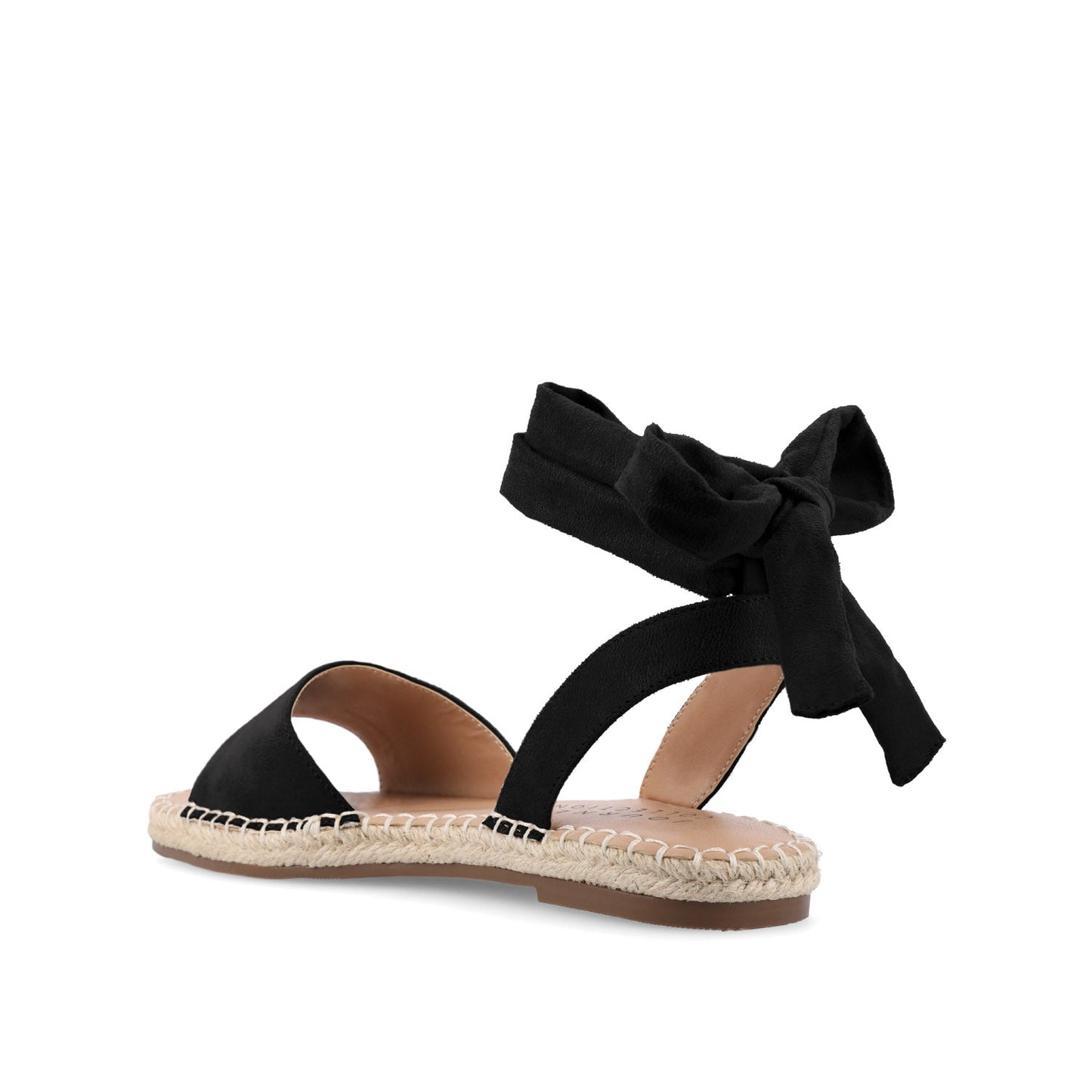 Journee EMELIE MULTI STRAP ESPADRILLE SANDALS - Black