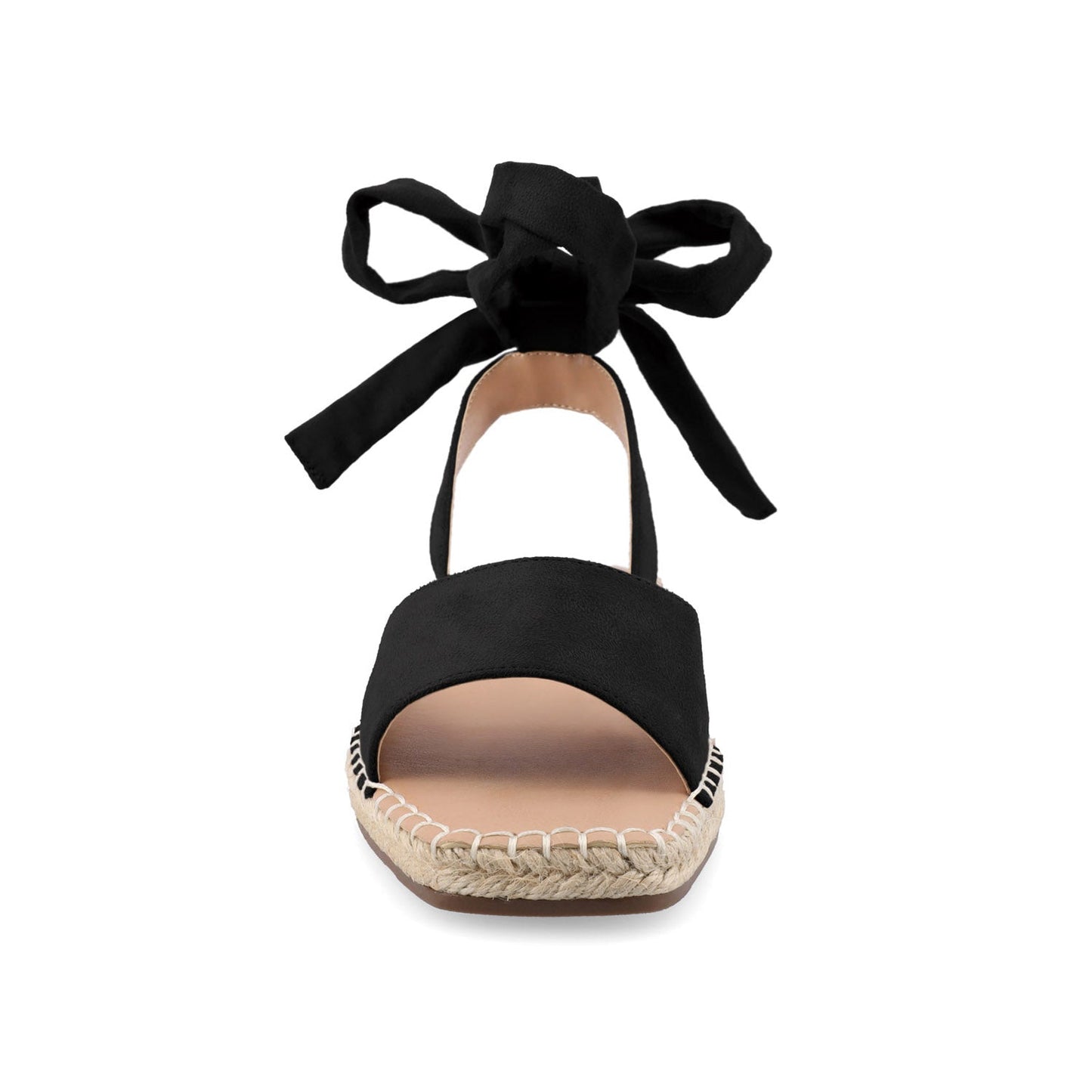 Journee EMELIE MULTI STRAP ESPADRILLE SANDALS - Black