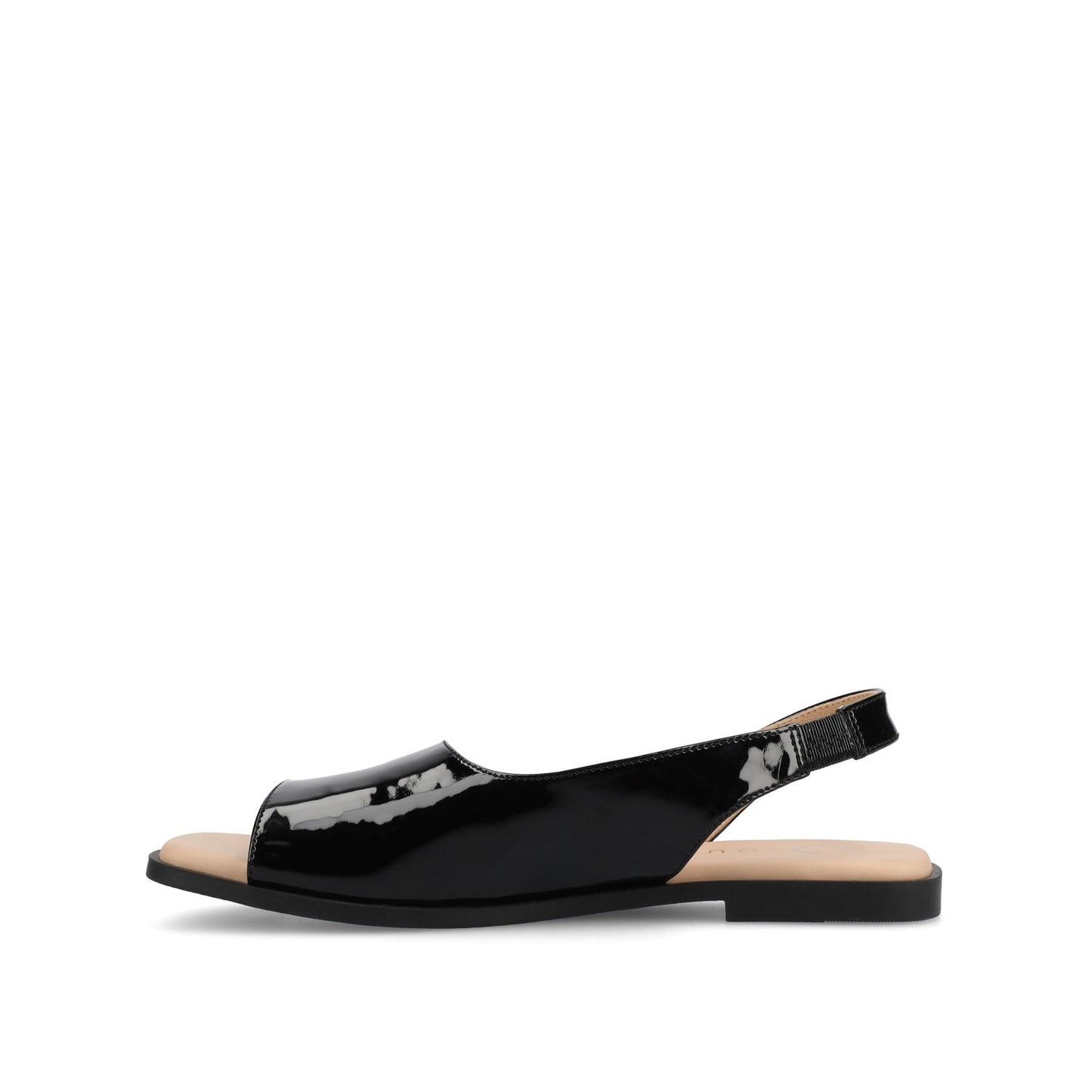 Journee BRINSLEY CUTOUT SANDALS IN PATENT - Black Patent