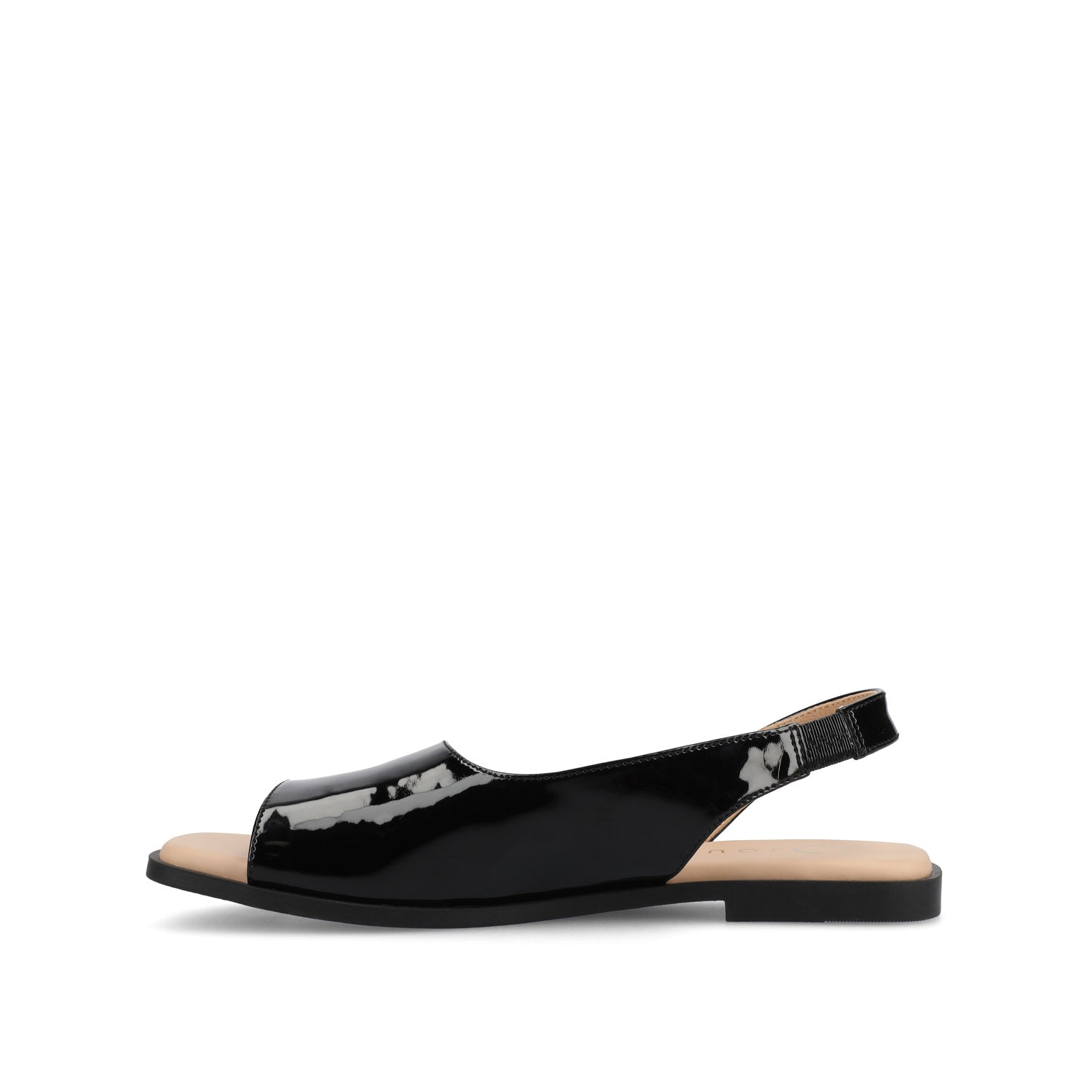 Journee BRINSLEY CUTOUT SANDALS IN PATENT - Black Patent