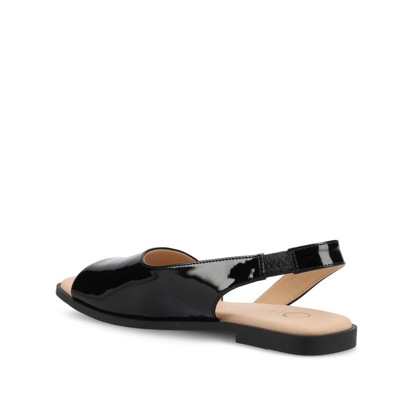 Journee BRINSLEY CUTOUT SANDALS IN PATENT - Black Patent