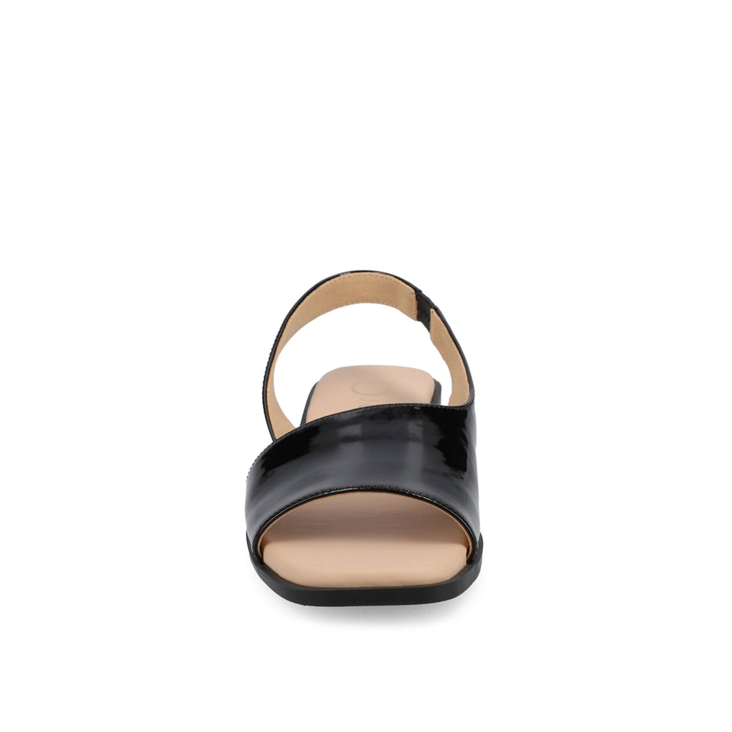 Journee BRINSLEY CUTOUT SANDALS IN PATENT - Black Patent