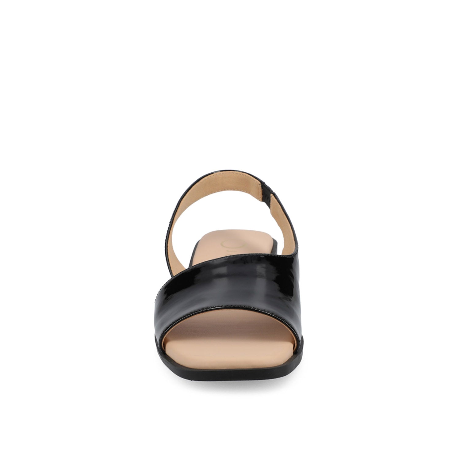 Journee BRINSLEY CUTOUT SANDALS IN PATENT - Black Patent