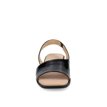 Journee BRINSLEY CUTOUT SANDALS IN PATENT - Black Patent