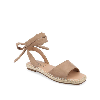 Journee EMELIE MULTI STRAP ESPADRILLE SANDALS - Tan