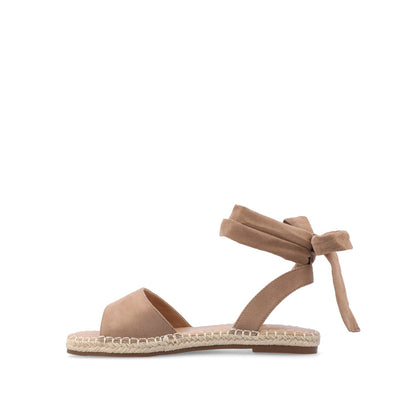 Journee EMELIE MULTI STRAP ESPADRILLE SANDALS - Tan