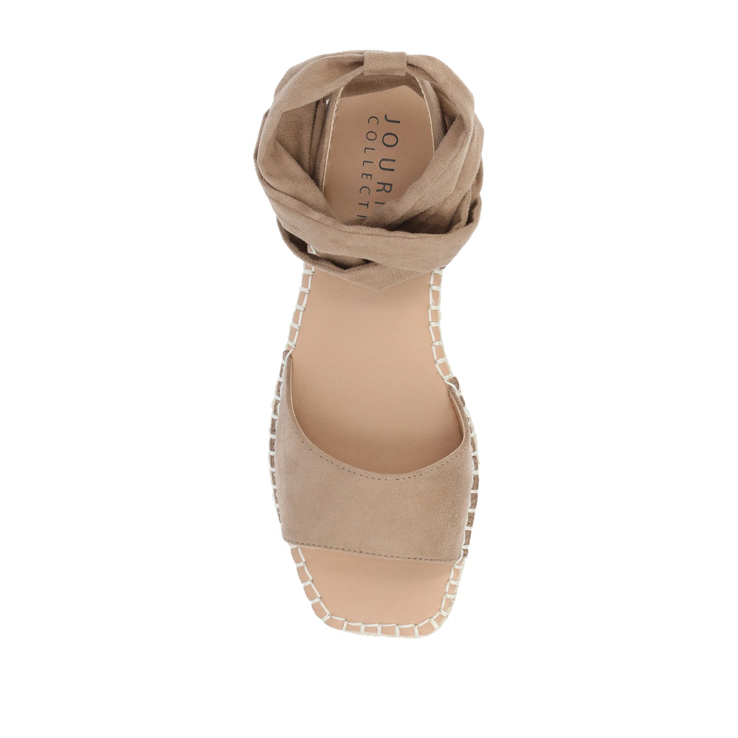 Journee EMELIE MULTI STRAP ESPADRILLE SANDALS - Tan