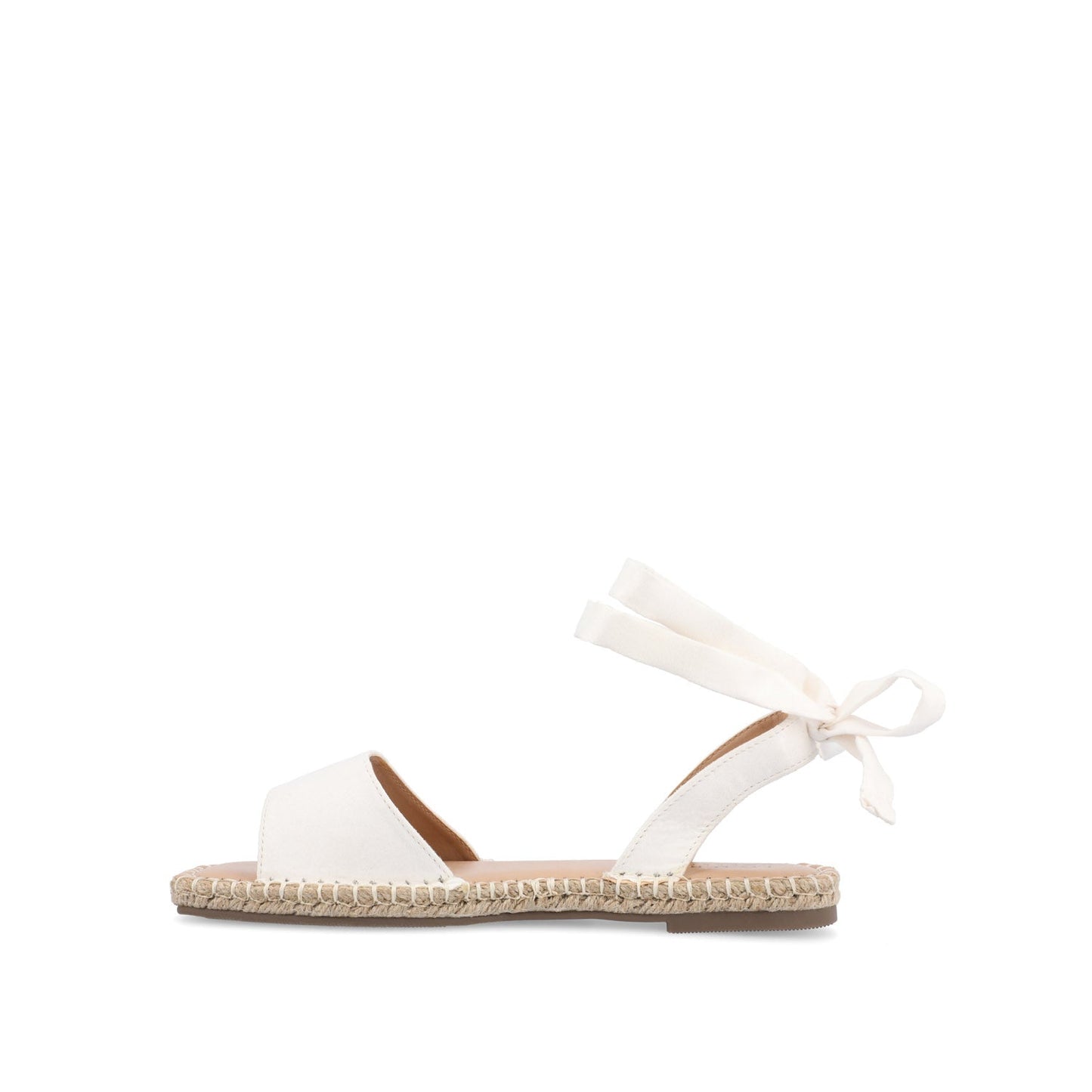 Journee EMELIE MULTI STRAP ESPADRILLE SANDALS - White