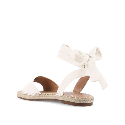 Journee EMELIE MULTI STRAP ESPADRILLE SANDALS - White