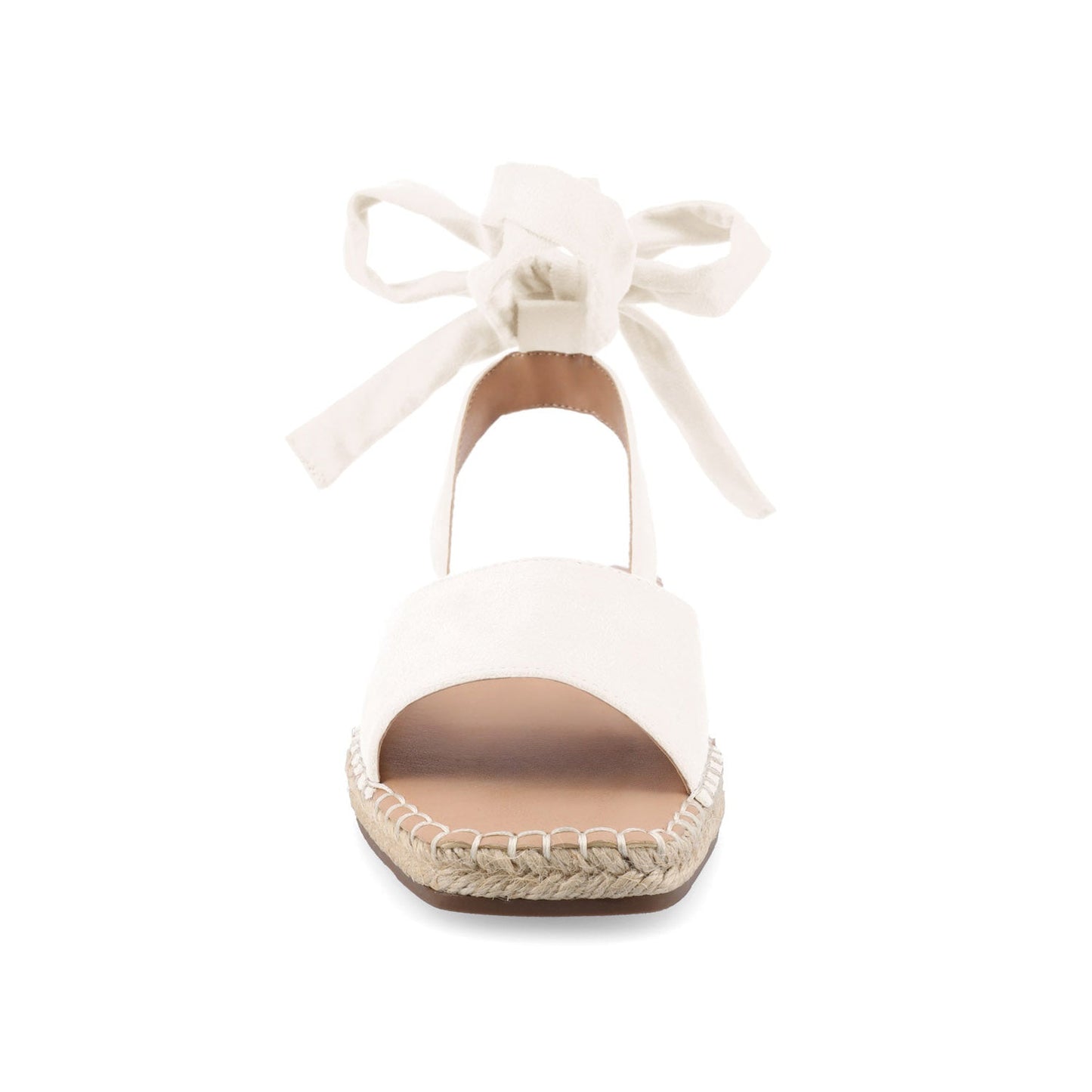 Journee EMELIE MULTI STRAP ESPADRILLE SANDALS - White