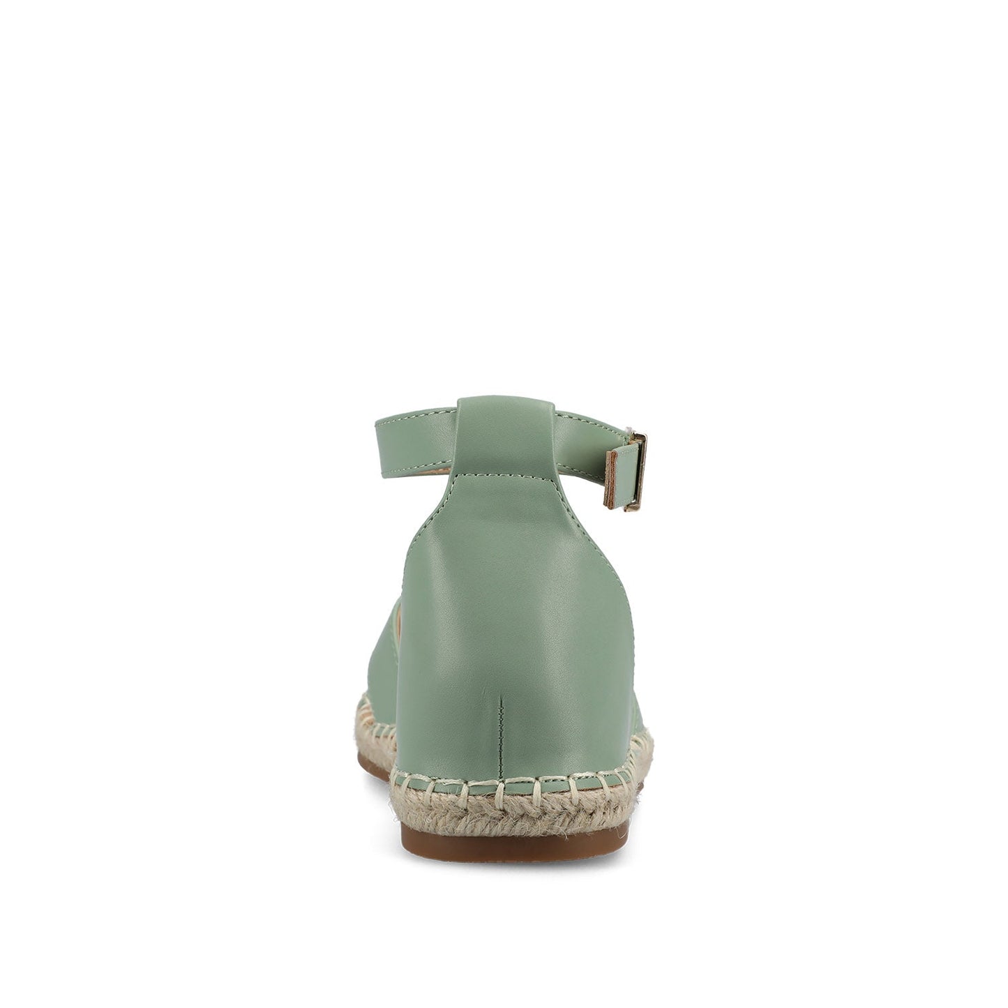 Journee LYDDIA ESPADRILLE SANDALS IN VEGAN LEATHER - Green