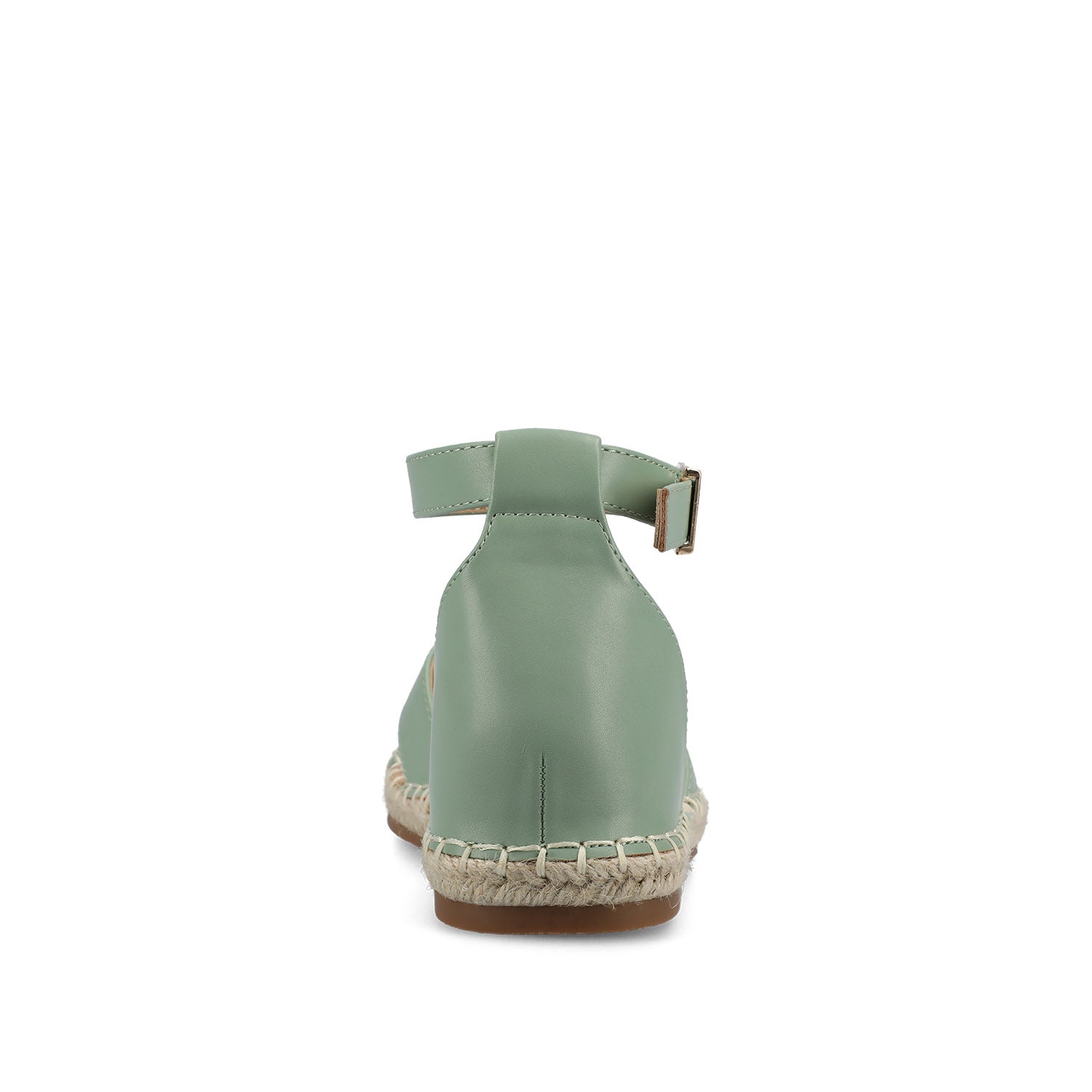 Journee LYDDIA ESPADRILLE SANDALS IN VEGAN LEATHER - Green