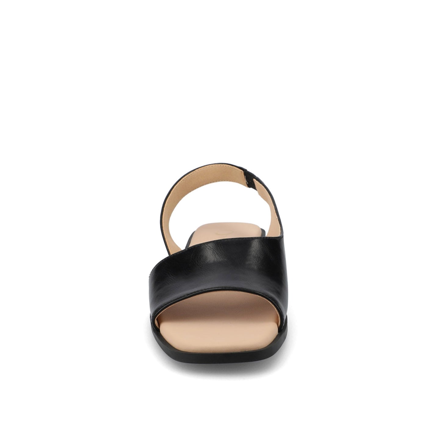 Journee BRINSLEY SANDALS IN VEGAN LEATHER - Black PU