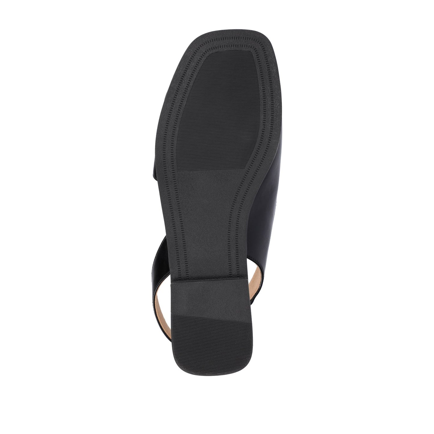 Journee BRINSLEY SANDALS IN VEGAN LEATHER - Black PU