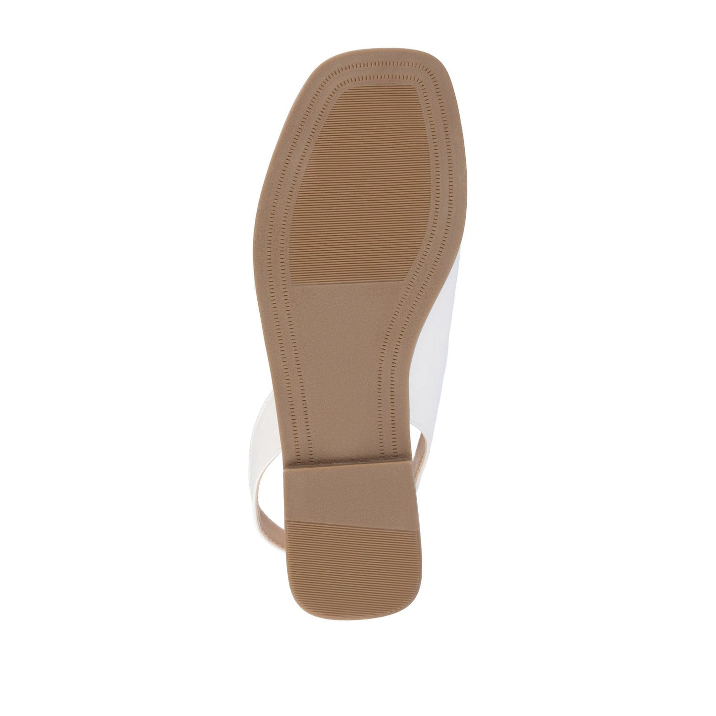 Journee BRINSLEY CUTOUT SANDALS IN CROCO - Bone Croco