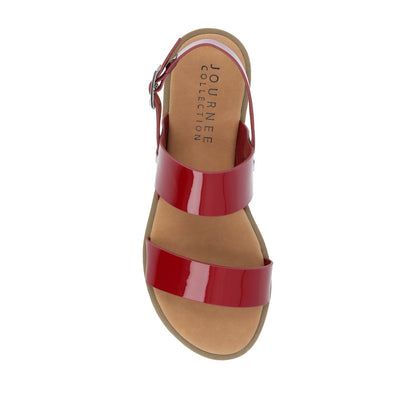 Journee LAVINE MULTI STRAP SANDALS IN STATEMENT - Red