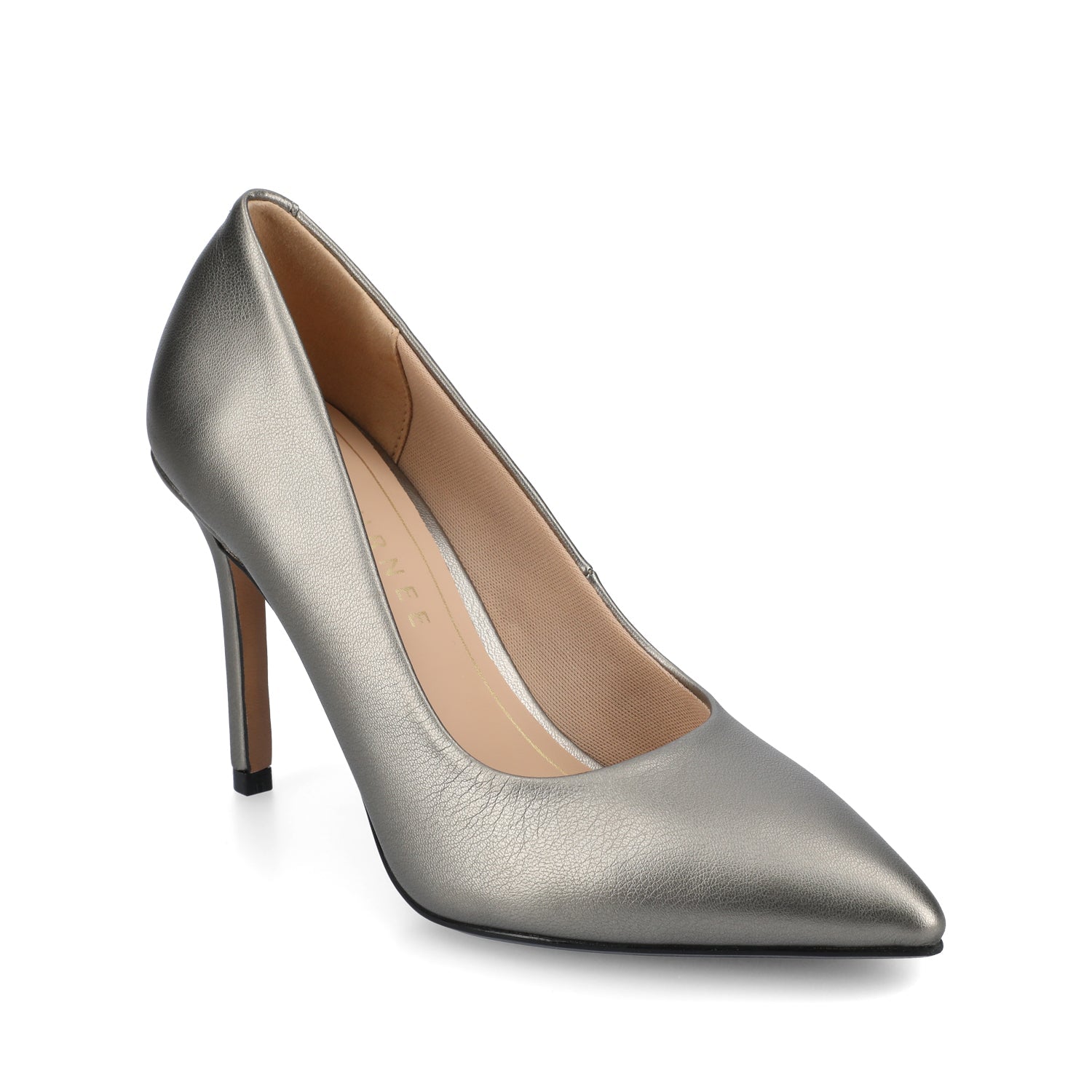 Journee VENUS STILETTO DRESS PUMPS HEELS - Pewter