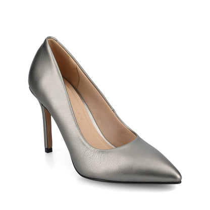 Journee VENUS STILETTO DRESS PUMPS HEELS - Pewter