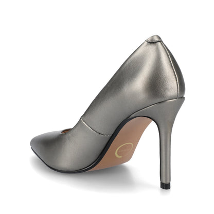 Journee VENUS STILETTO DRESS PUMPS HEELS - Pewter
