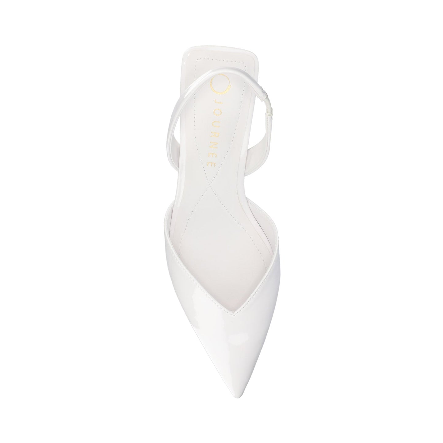 Journee FALLON SLING BACK HEELS - White