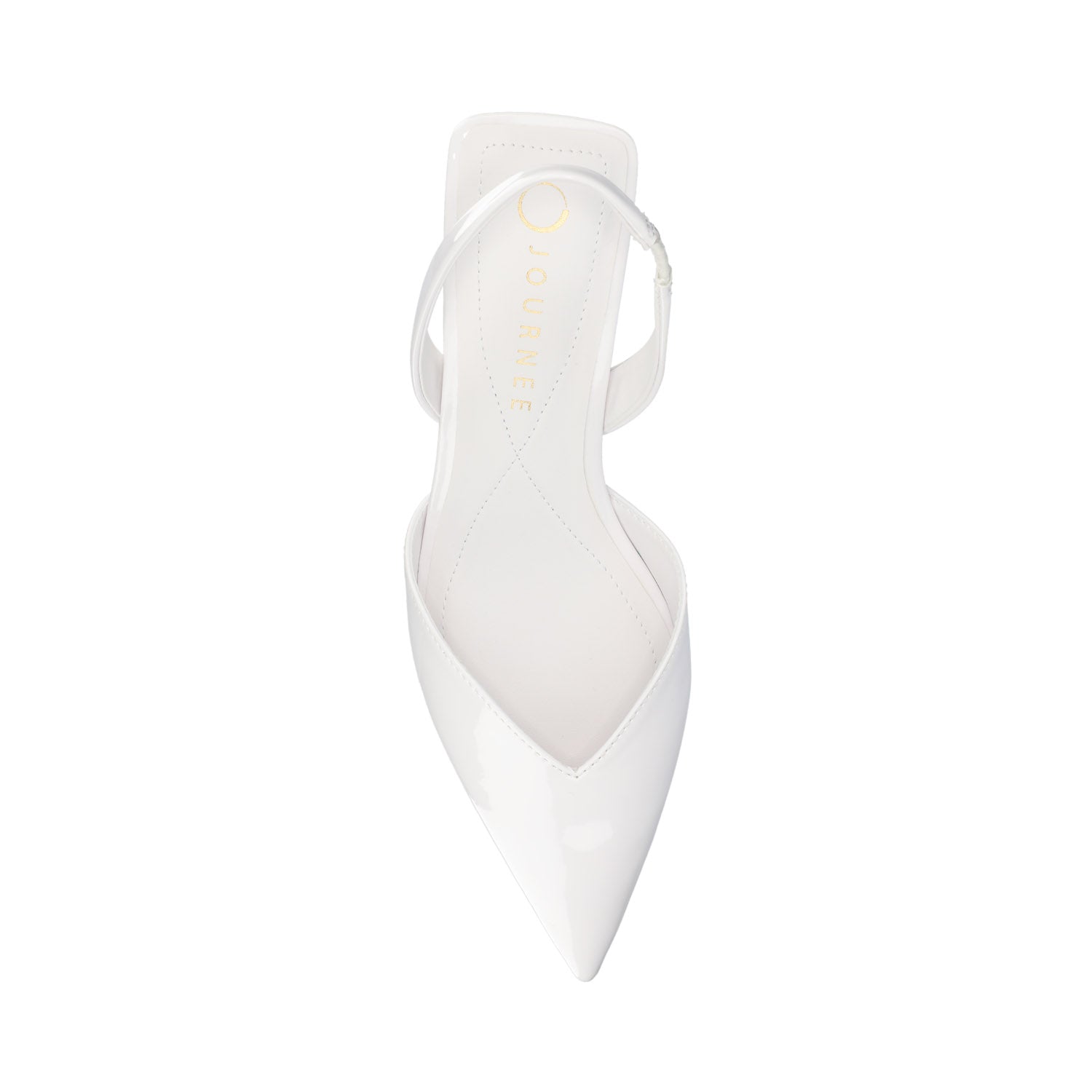 Journee FALLON SLING BACK HEELS - White