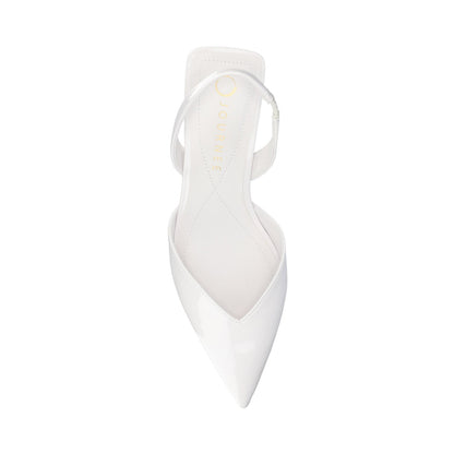 Journee FALLON SLING BACK HEELS - White