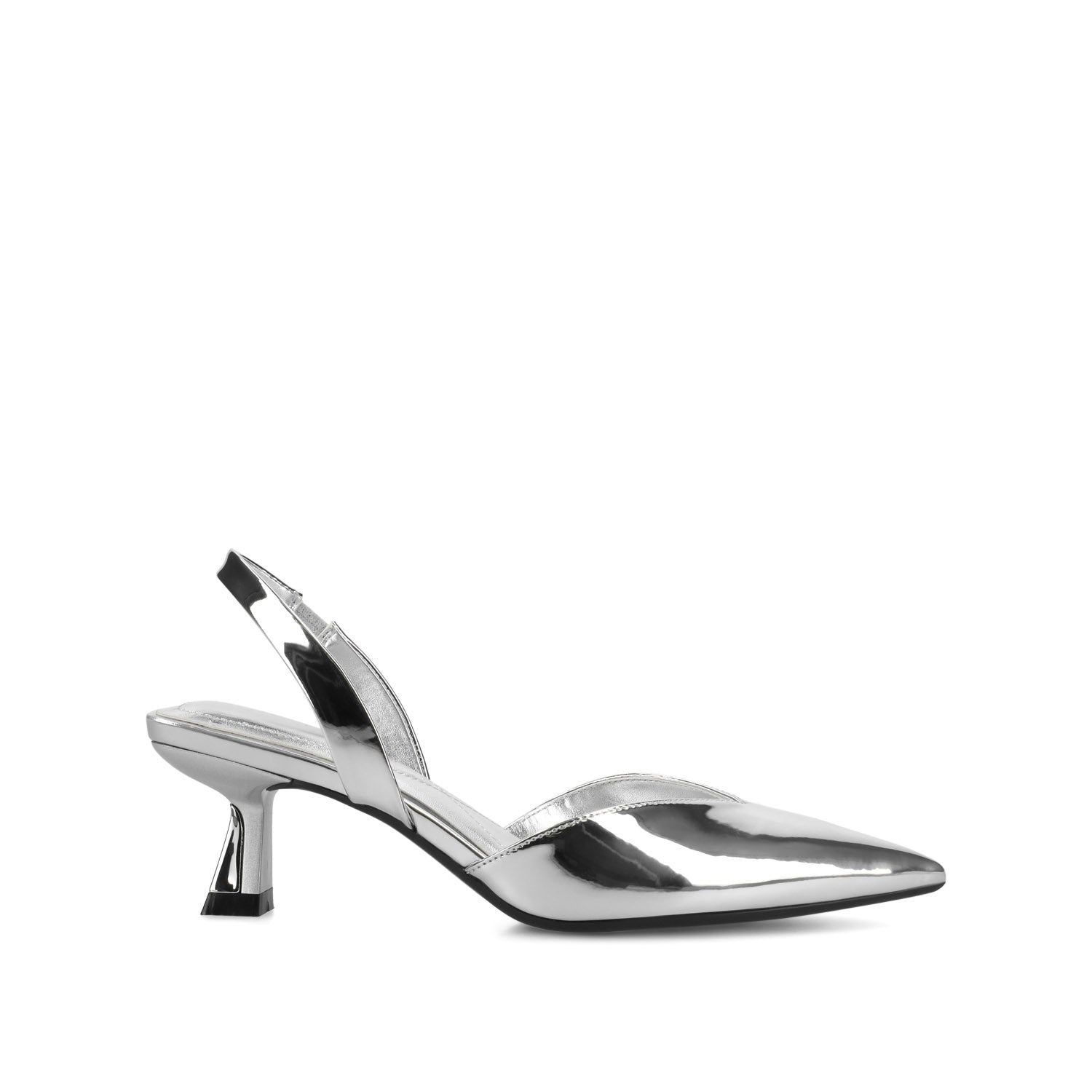 Journee FALLON SLING BACK HEELS - Silver