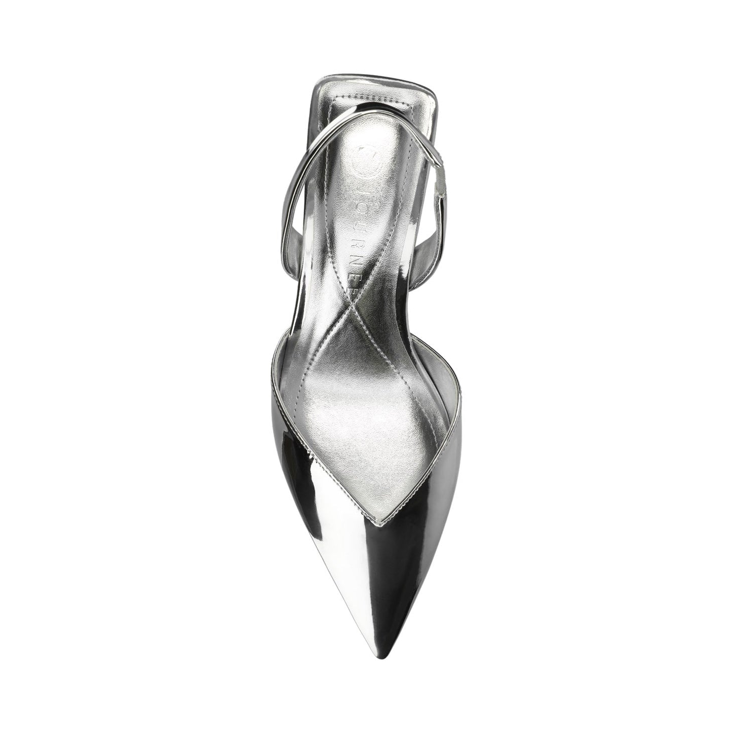 Journee FALLON SLING BACK HEELS - Silver