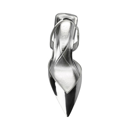 Journee FALLON SLING BACK HEELS - Silver