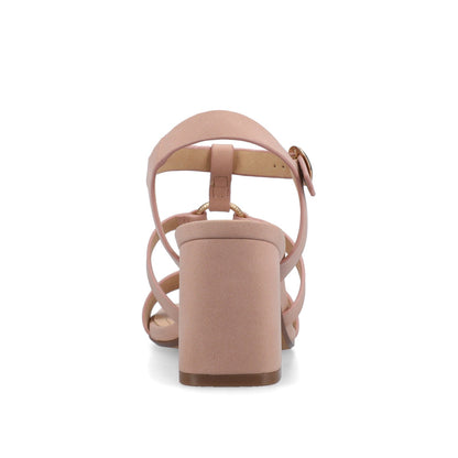 Journee MERISOL ANKLE STRAP HEELS - Blush