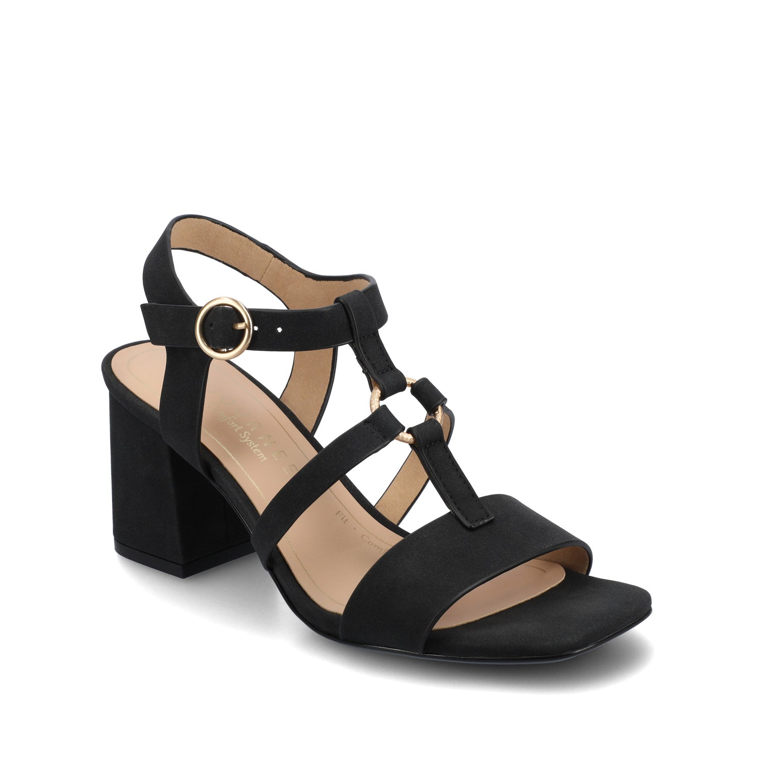 Journee MERISOL ANKLE STRAP HEELS - Black
