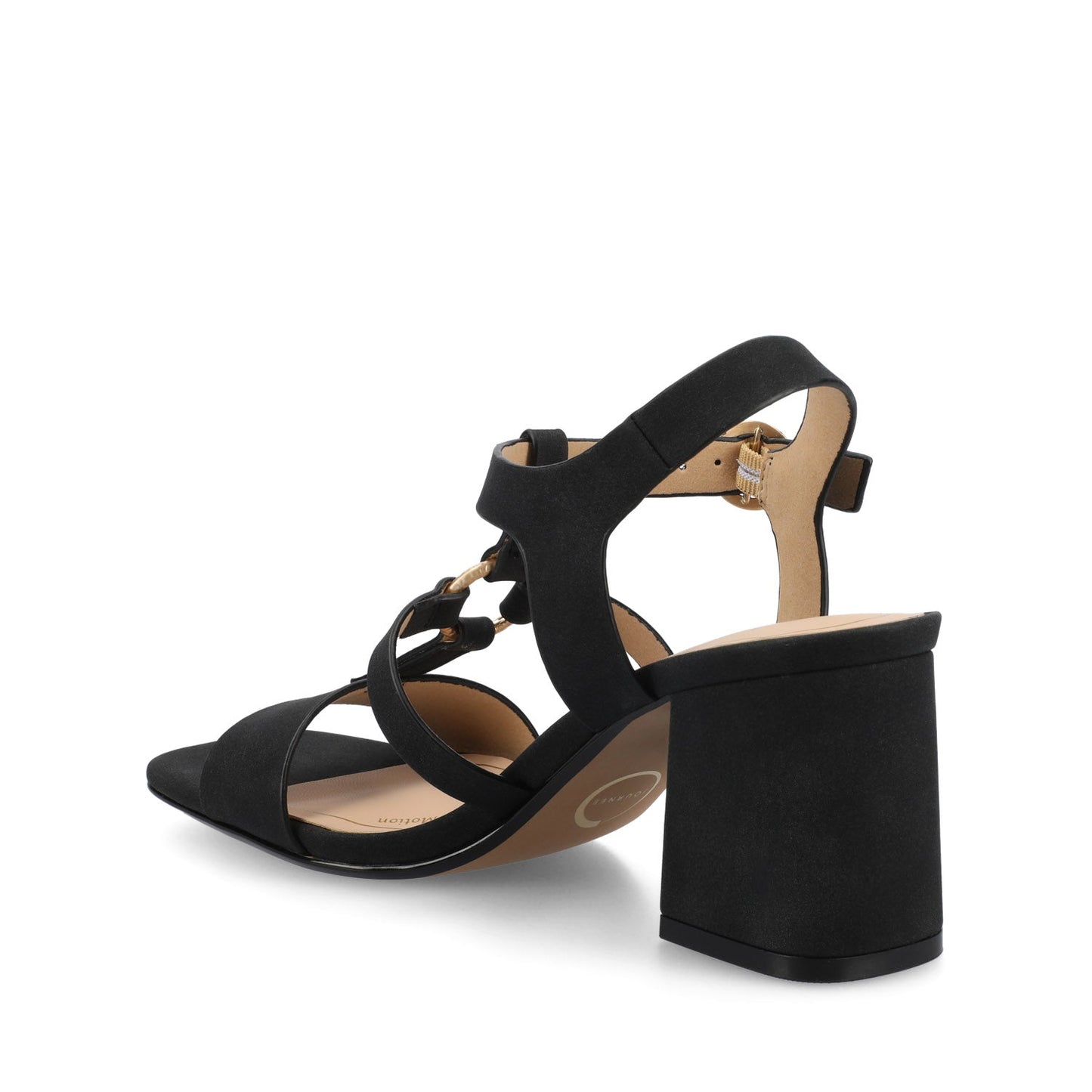 Journee MERISOL ANKLE STRAP HEELS - Black