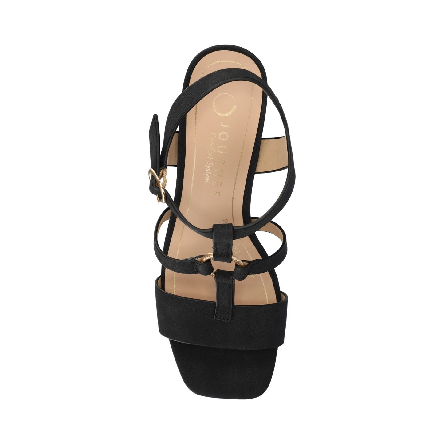 Journee MERISOL ANKLE STRAP HEELS - Black