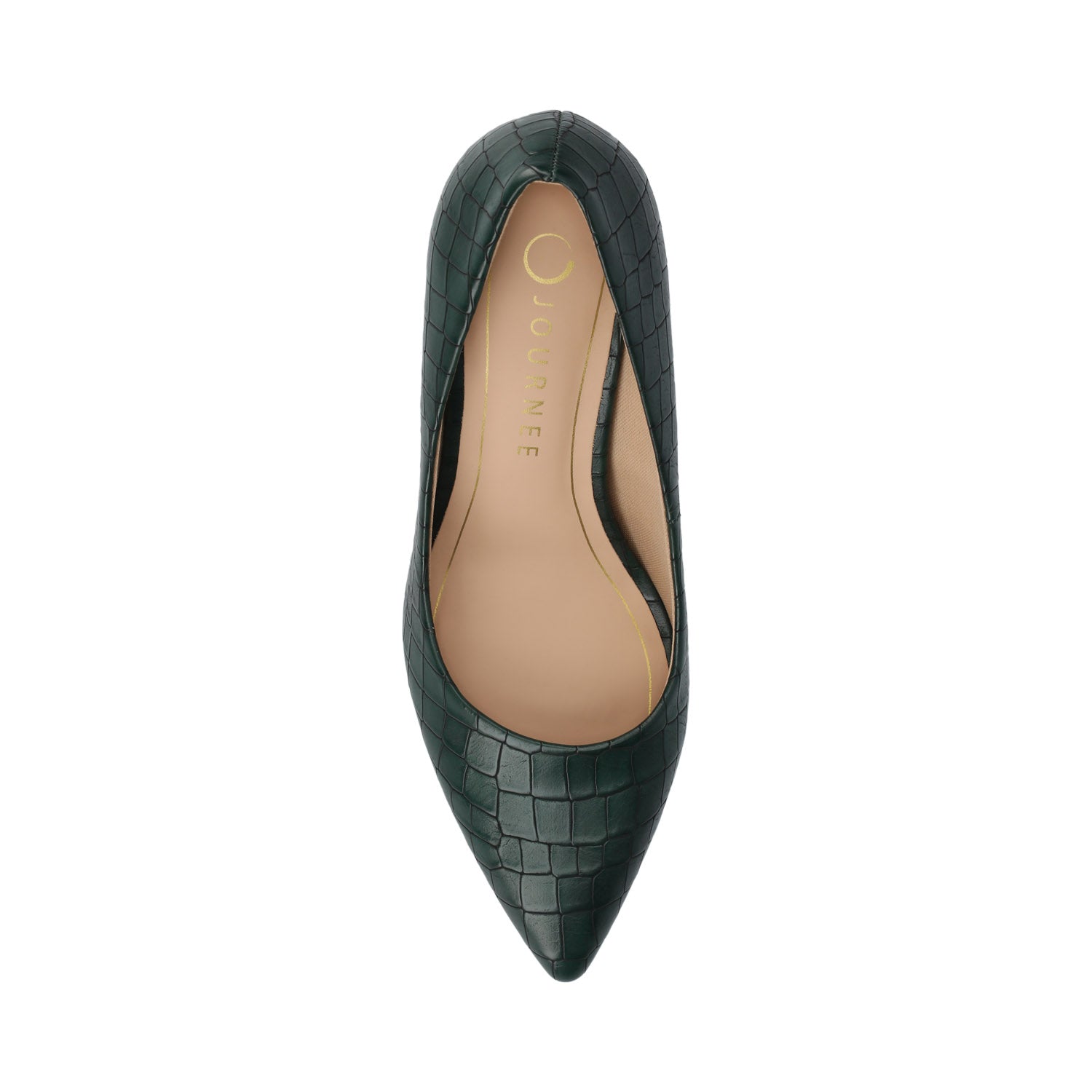 Journee SCYLEE STILETTO PUMP HEELS - Green Croco