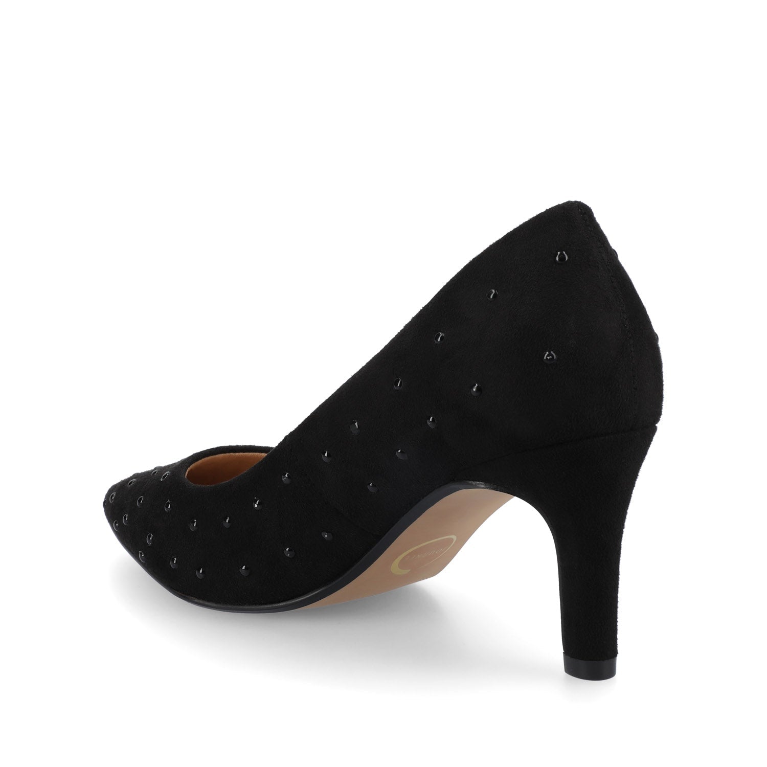 Journee SCYLEE STILETTO PUMP HEELS - Black Stud