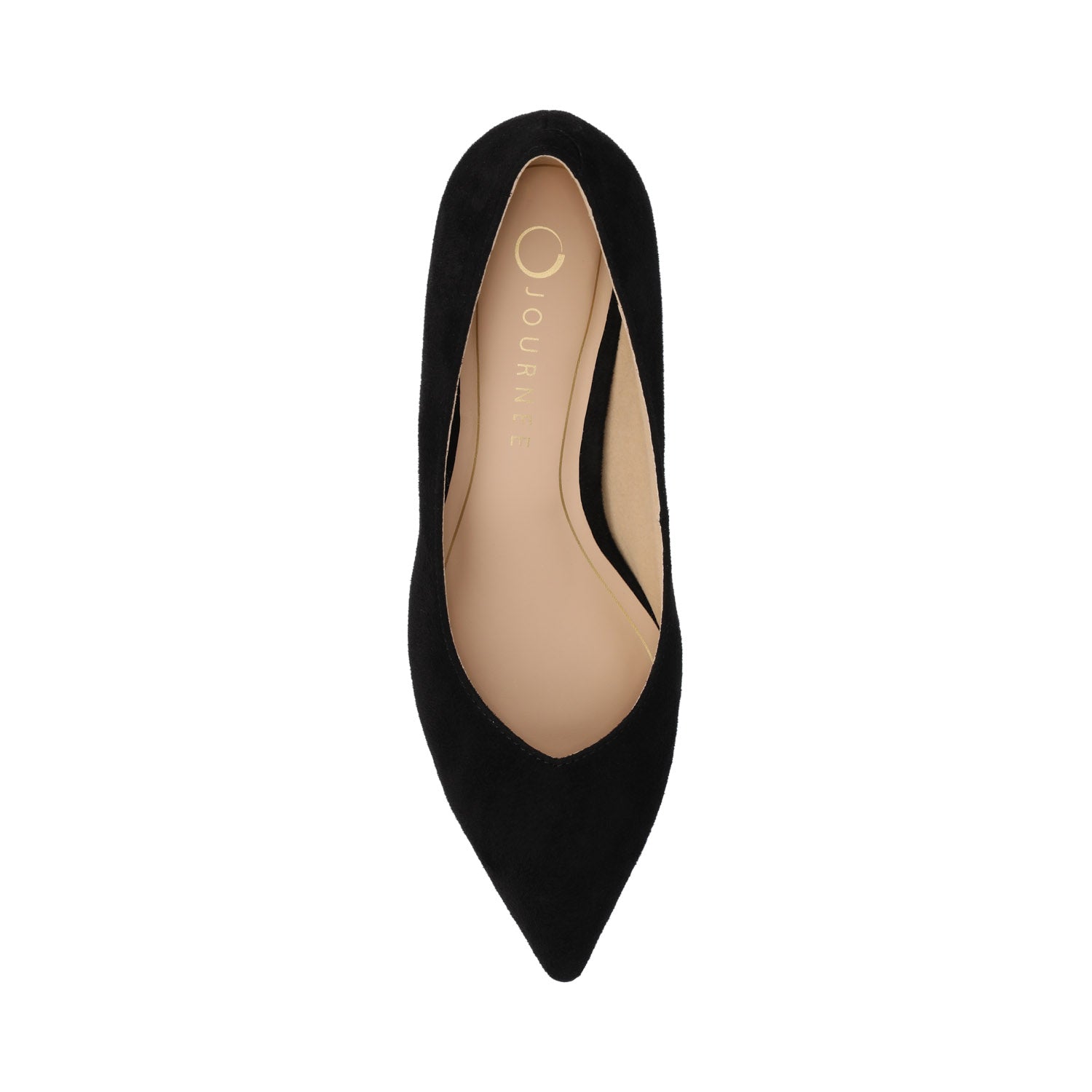 Journee PAMMIE STATEMENT KITTEN HEELS - Black Suede