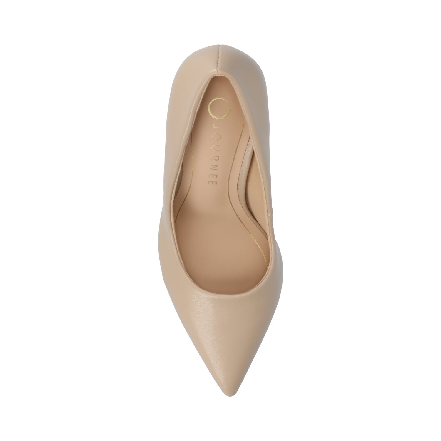 Journee VENUS STILETTO DRESS PUMP HEELS - Taupe PU