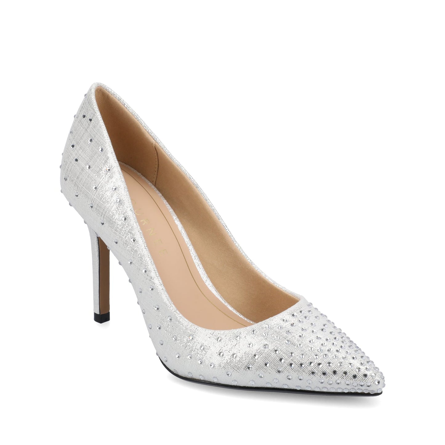 Journee VENUS STATEMENT STILETTO DRESS PUMP HEELS - Silver