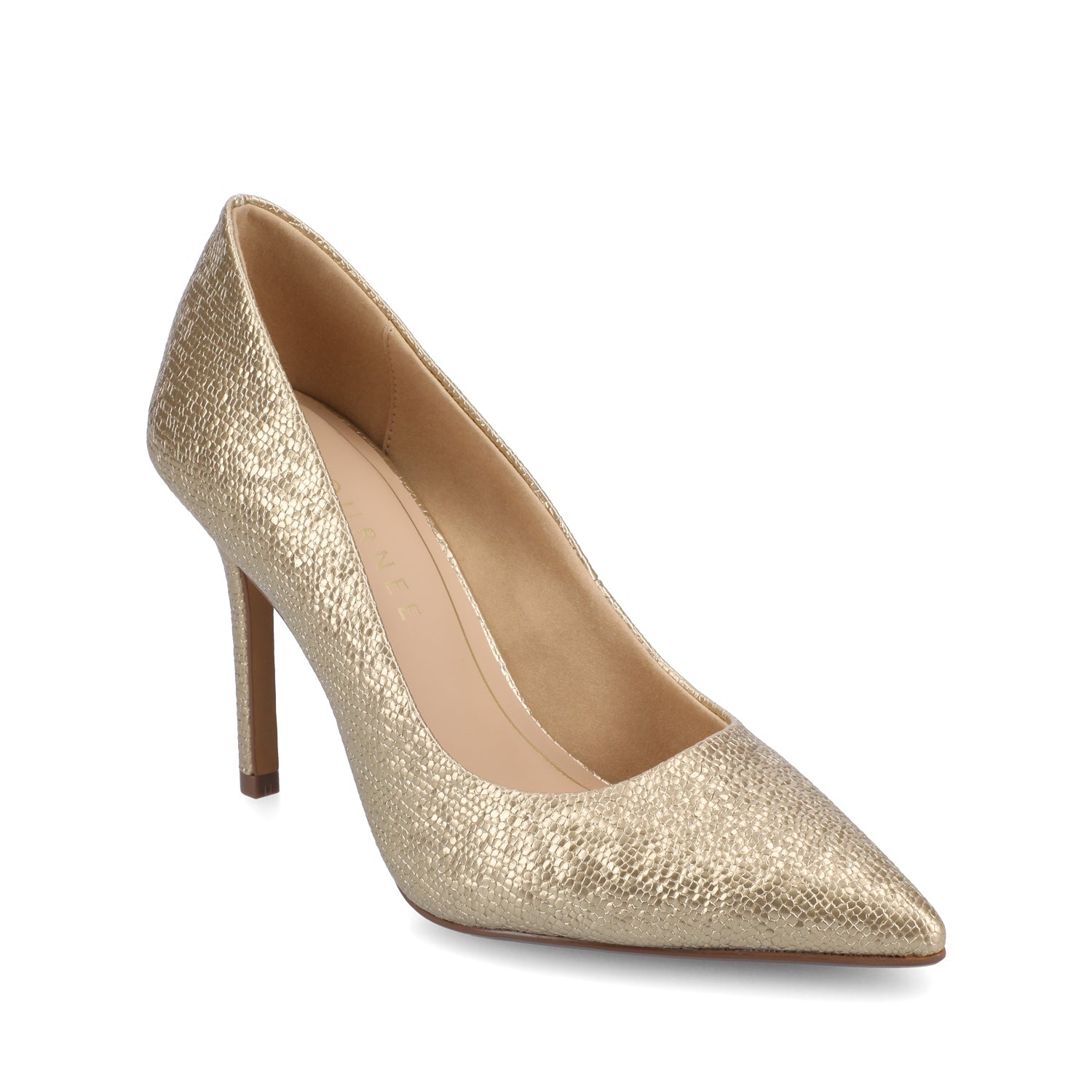 Journee VENUS STILETTO DRESS PUMP HEELS - Patent Gold